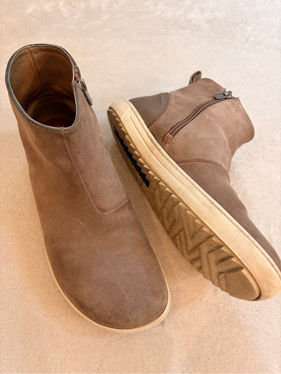 Birkenstock Shoes - Birkenstock Women's Myra Suede Zip Ankle Booties in Tan Sz 39
